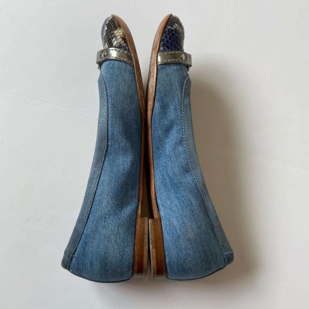 AGL Attilio Giusti Leombruni Womens Blue Slip On Ballet Flats Size US 8 EUR 38.5 - Picture 4 of 9